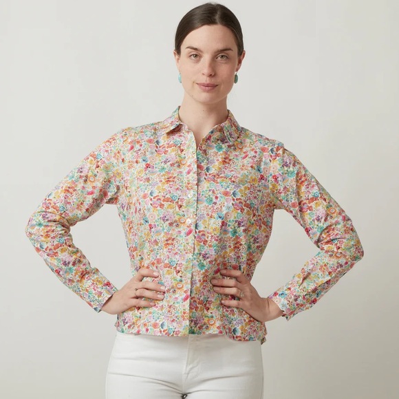 mona thalheimer Tops - Floral Button Down Shirt